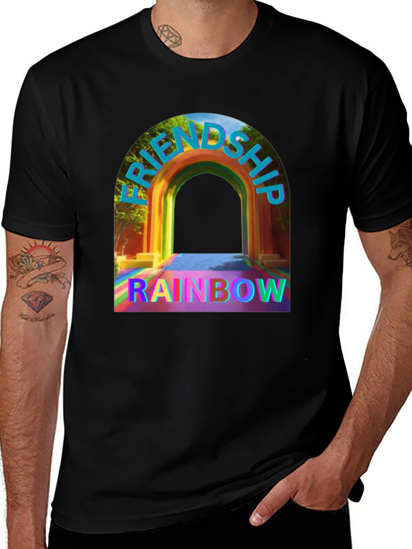 Friendship Rainbow Graphic Tee