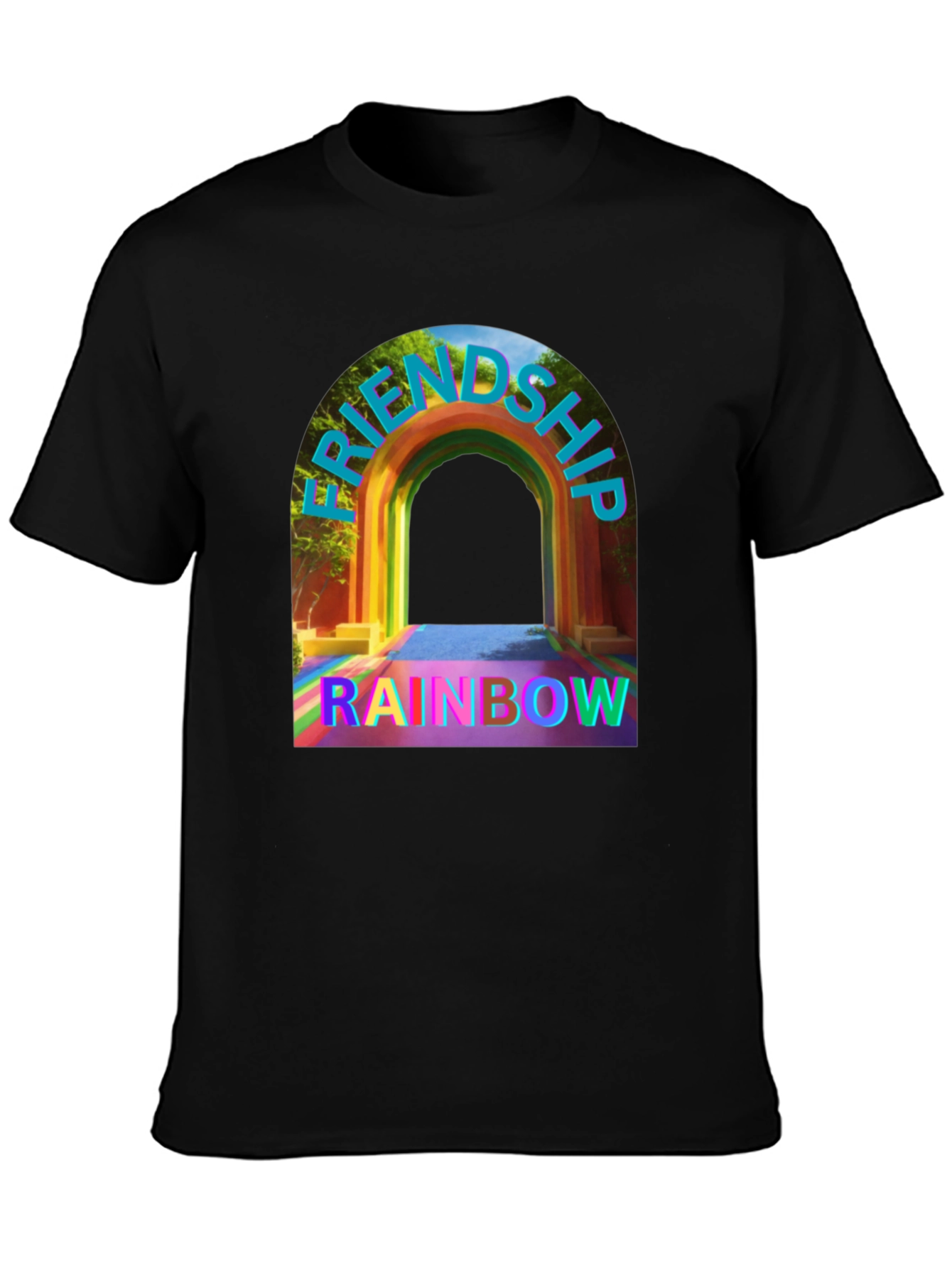Friendship Rainbow Graphic Tee