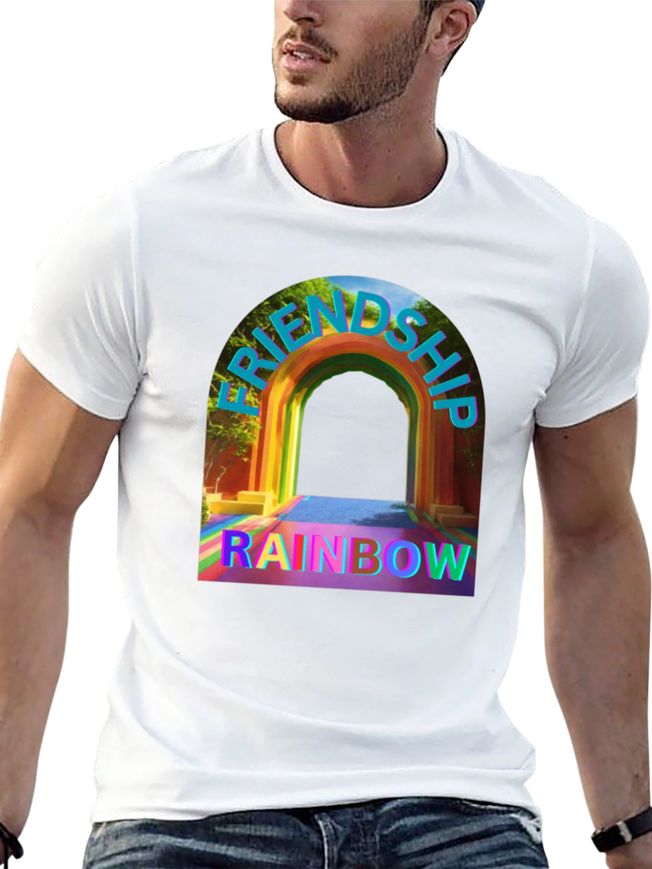 Friendship Rainbow Graphic Tee