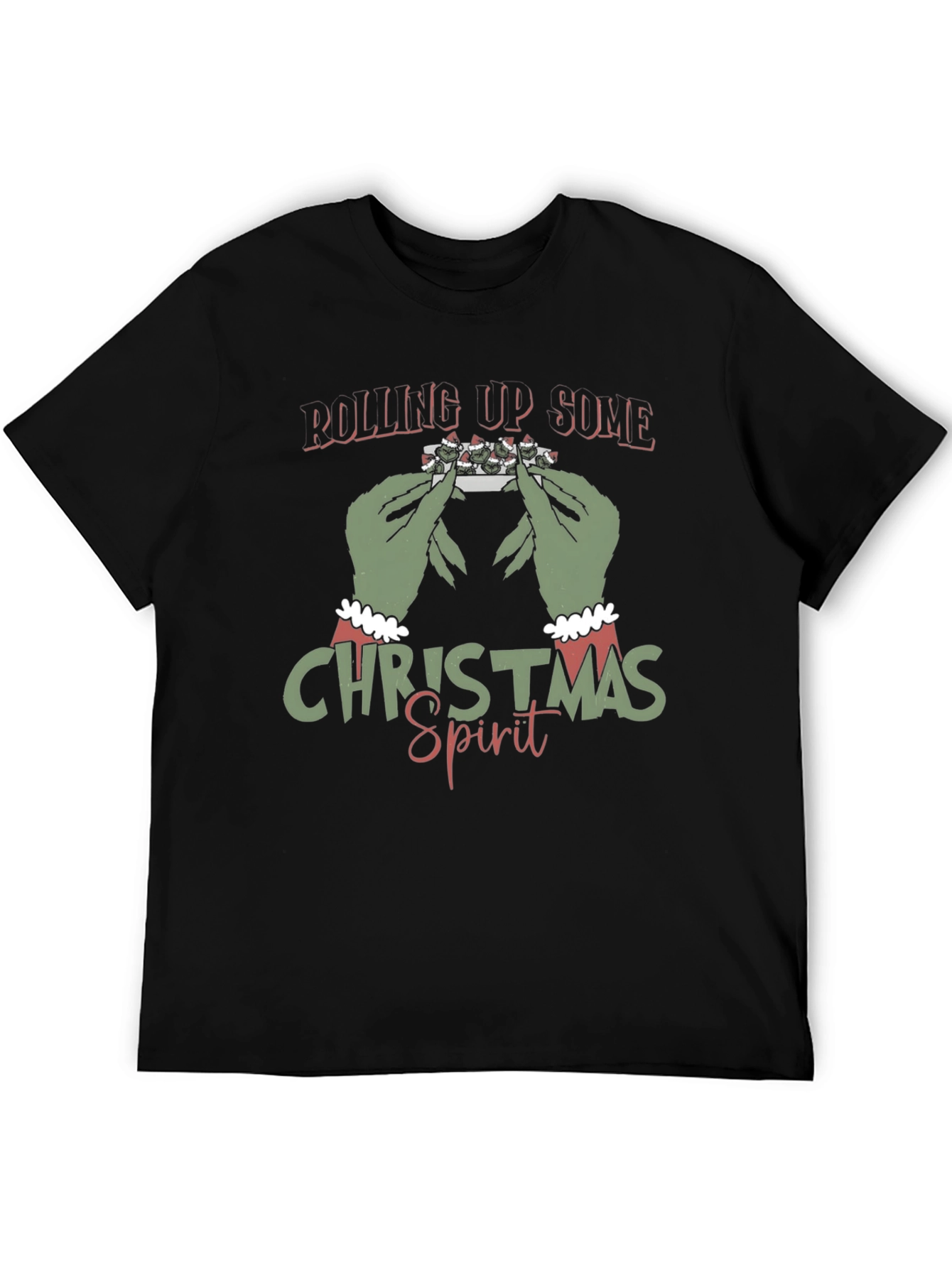 Rolling Up Christmas Spirit Grinch T-Shirt
