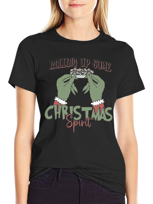 Rolling Up Christmas Spirit Grinch T-Shirt