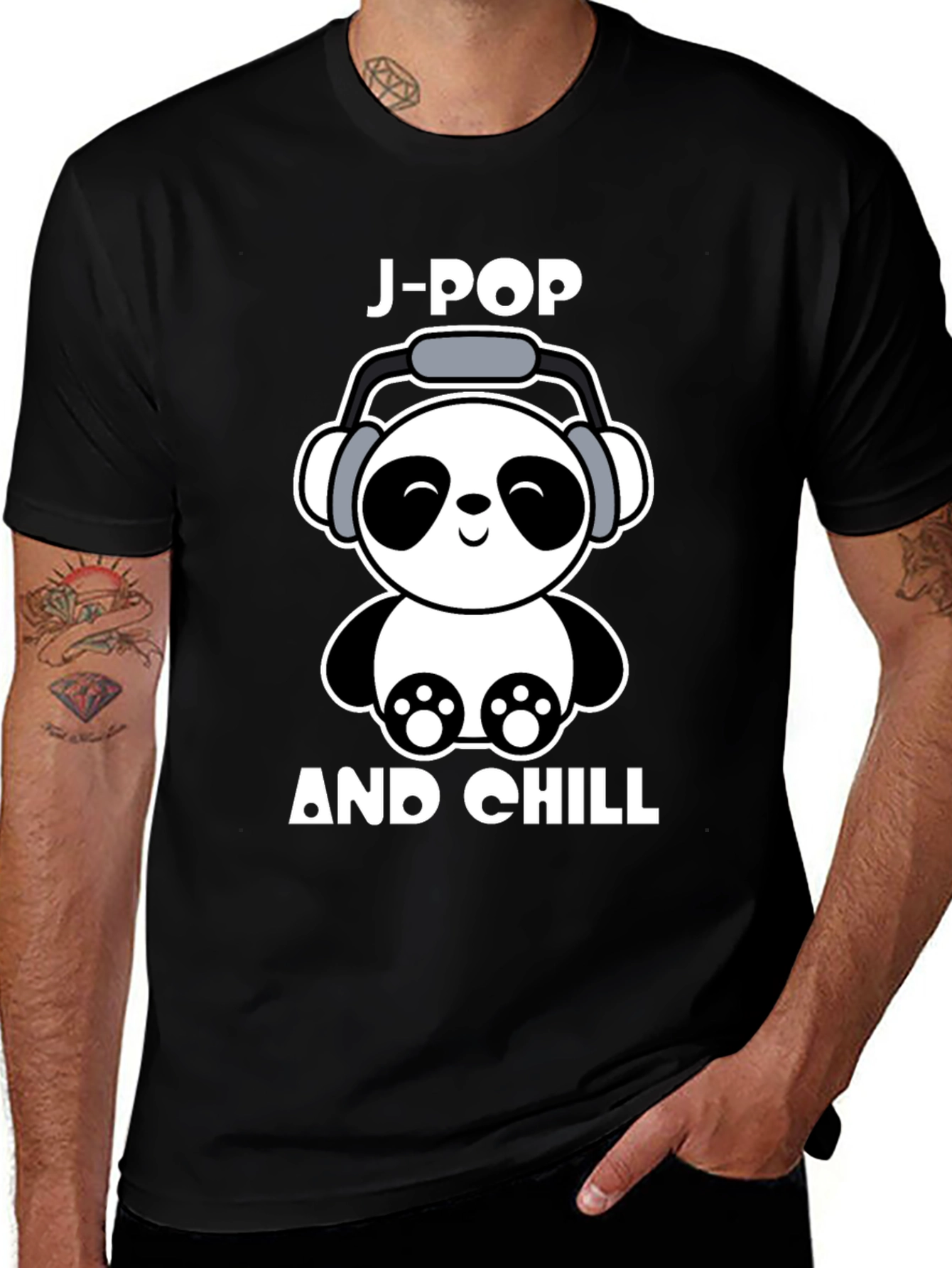 J-Pop and Chill Panda T-Shirt