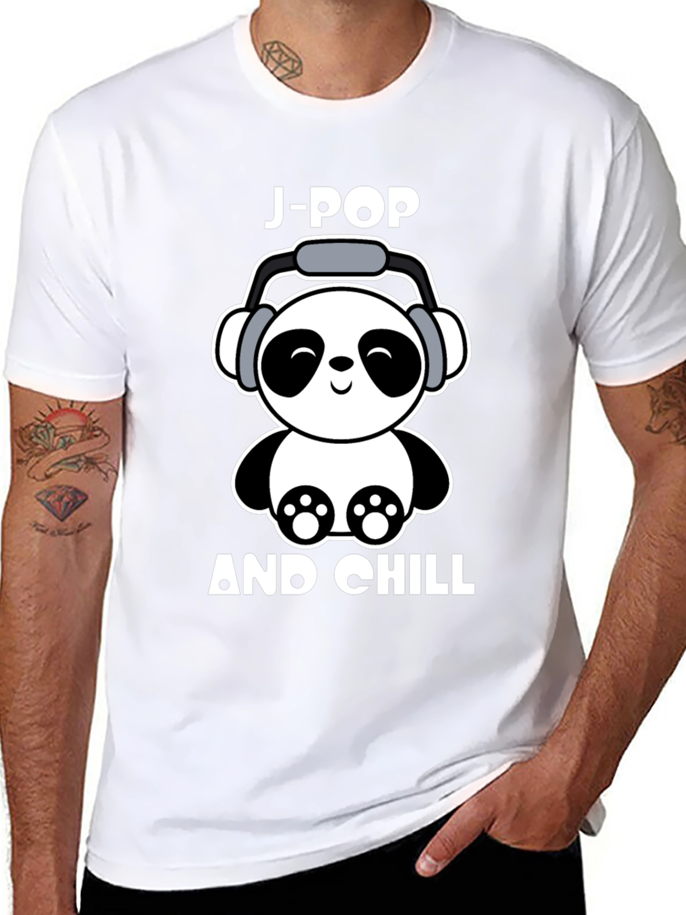 J-Pop and Chill Panda T-Shirt