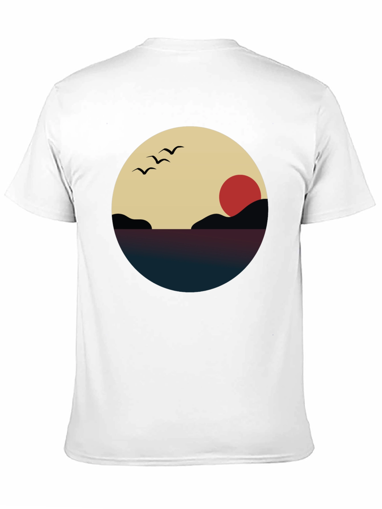 Sunset Graphic Tee - Minimalist Design