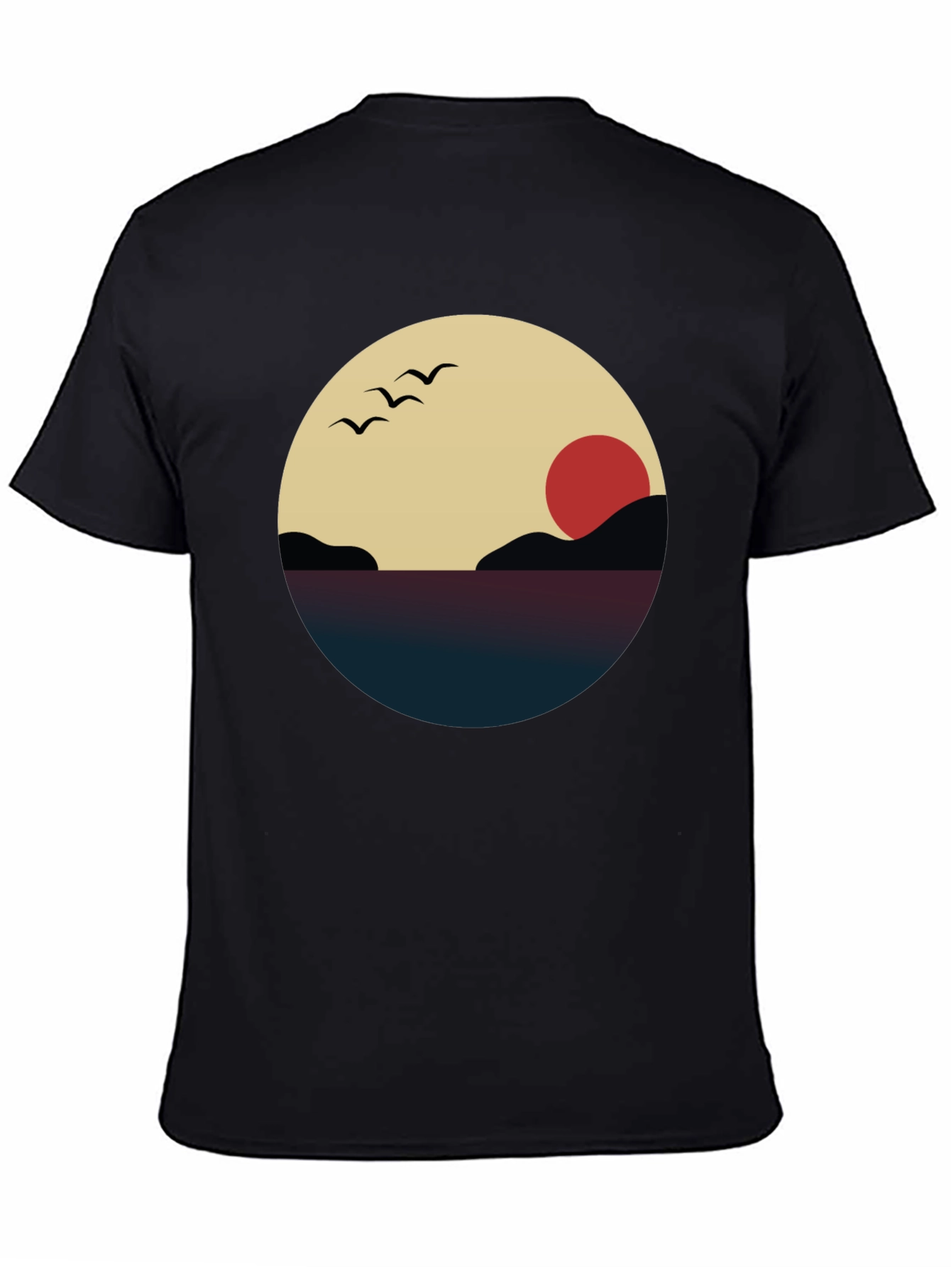 Sunset Graphic Tee - Minimalist Design
