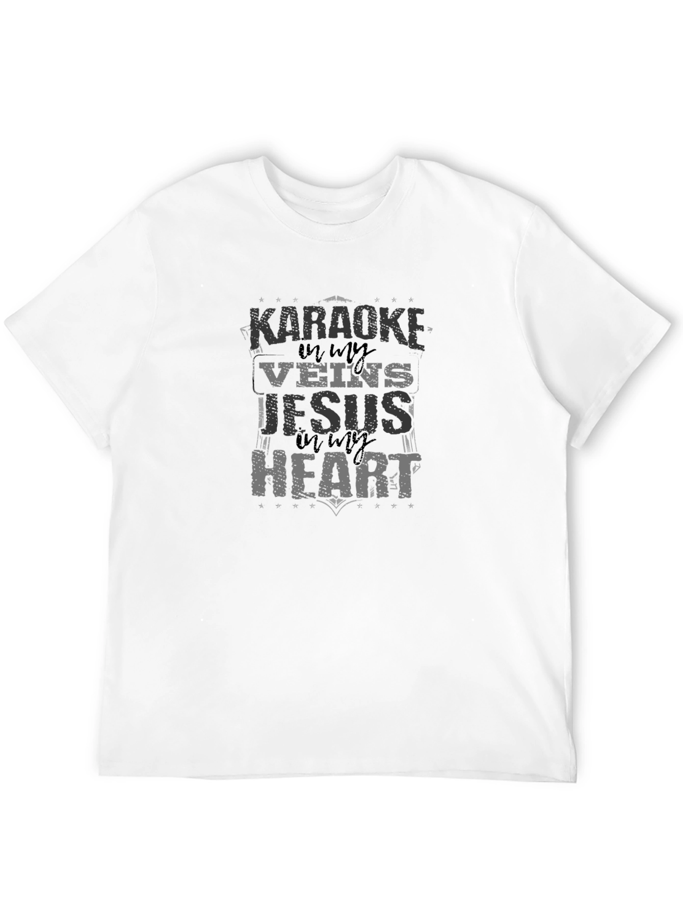 Karaoke & Jesus Black T-Shirt