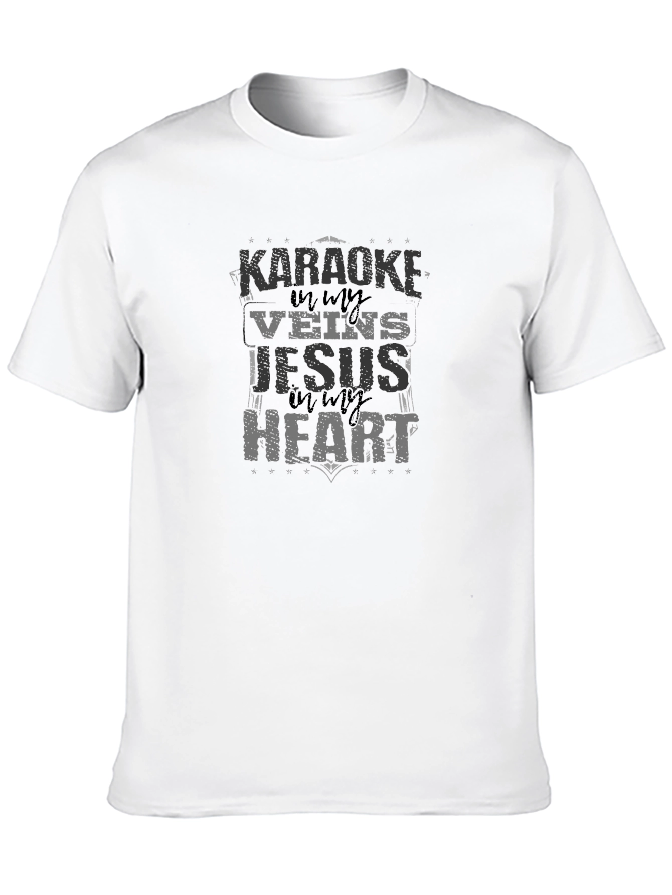 Karaoke & Jesus Black T-Shirt