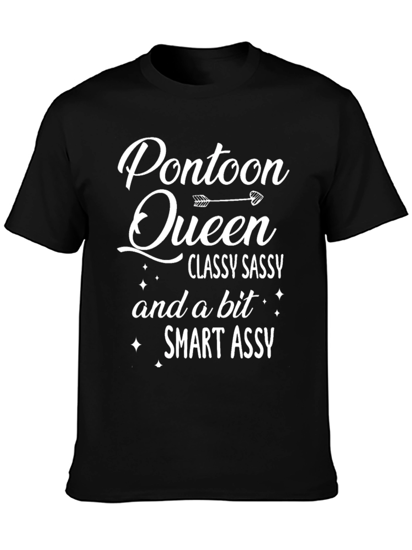 Pontoon Queen Funny Graphic T-Shirt