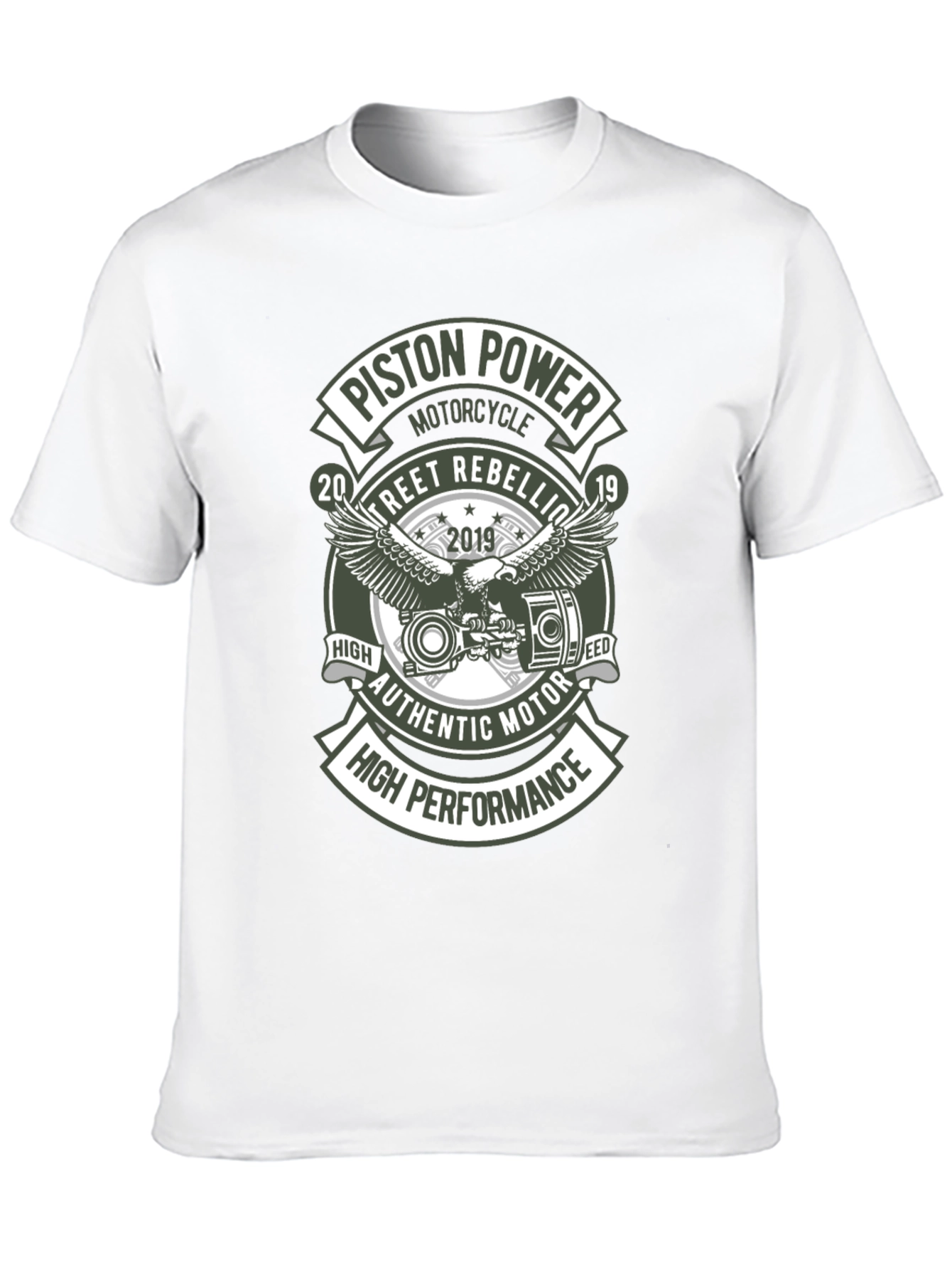 Piston Power Motorcycle T-Shirt - Street Rebellion