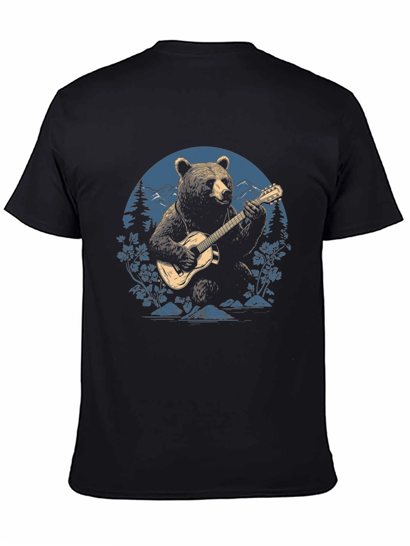 Bear Guitarist Graphic Tee