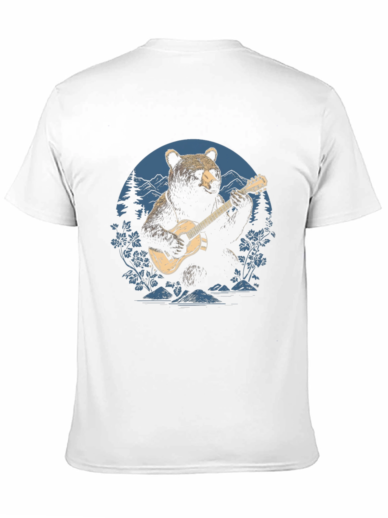 Bear Guitarist Graphic Tee