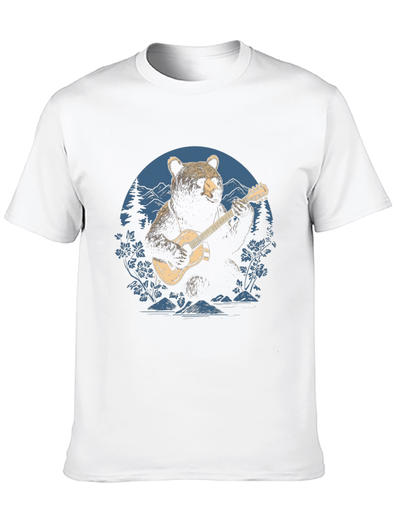 Bear Guitarist Graphic Tee