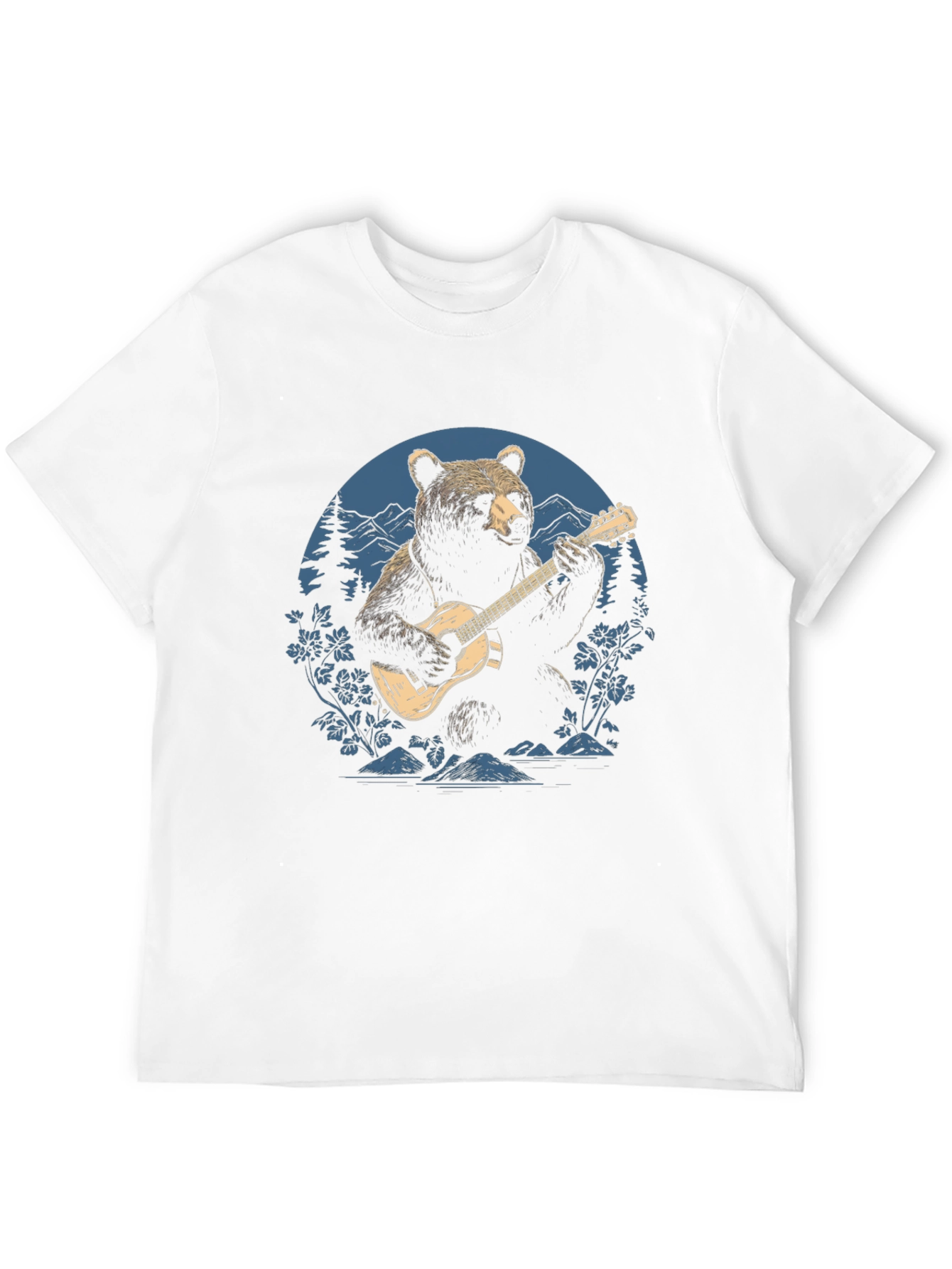 Bear Guitarist Graphic Tee