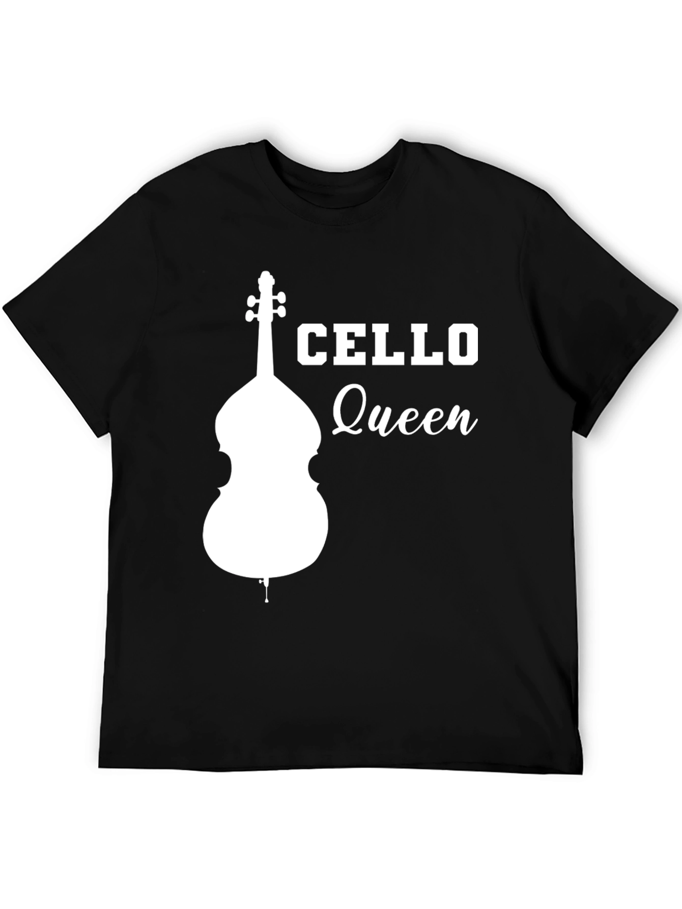 Cello Queen Graphic T-Shirt - Musician Tee
