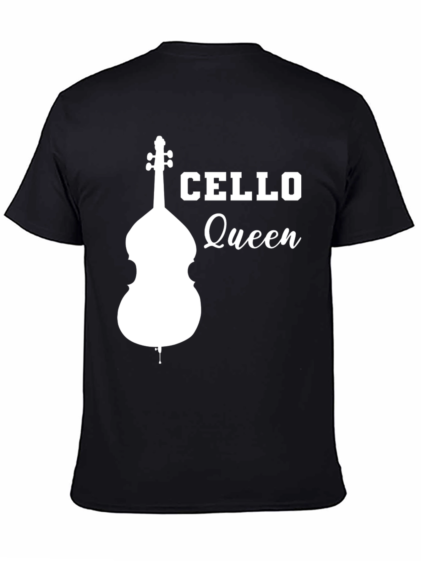 Cello Queen Graphic T-Shirt - Musician Tee