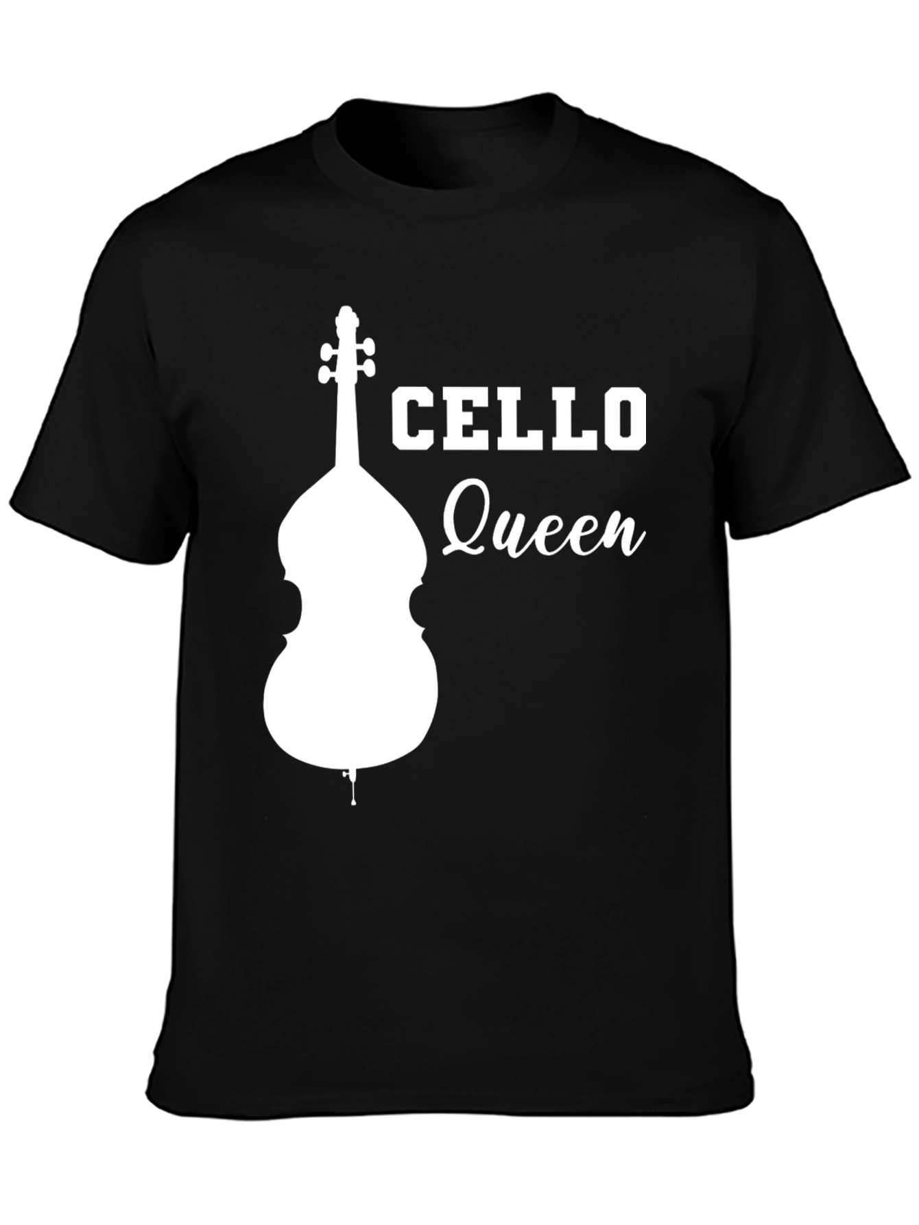 Cello Queen Graphic T-Shirt - Musician Tee