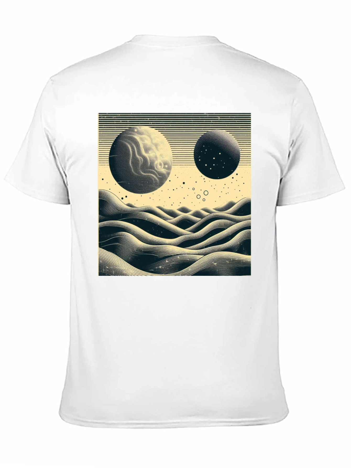 Planetary Landscape Graphic Tee - Black