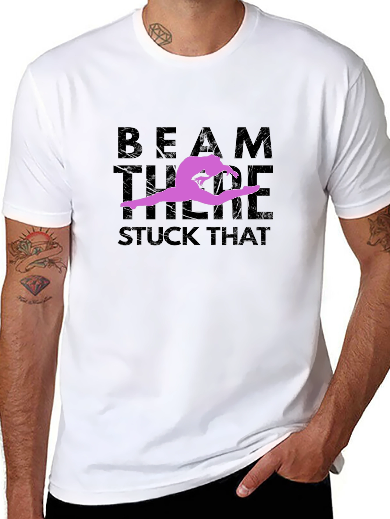 Gymnast Beam T-Shirt - Stuck That Pose!