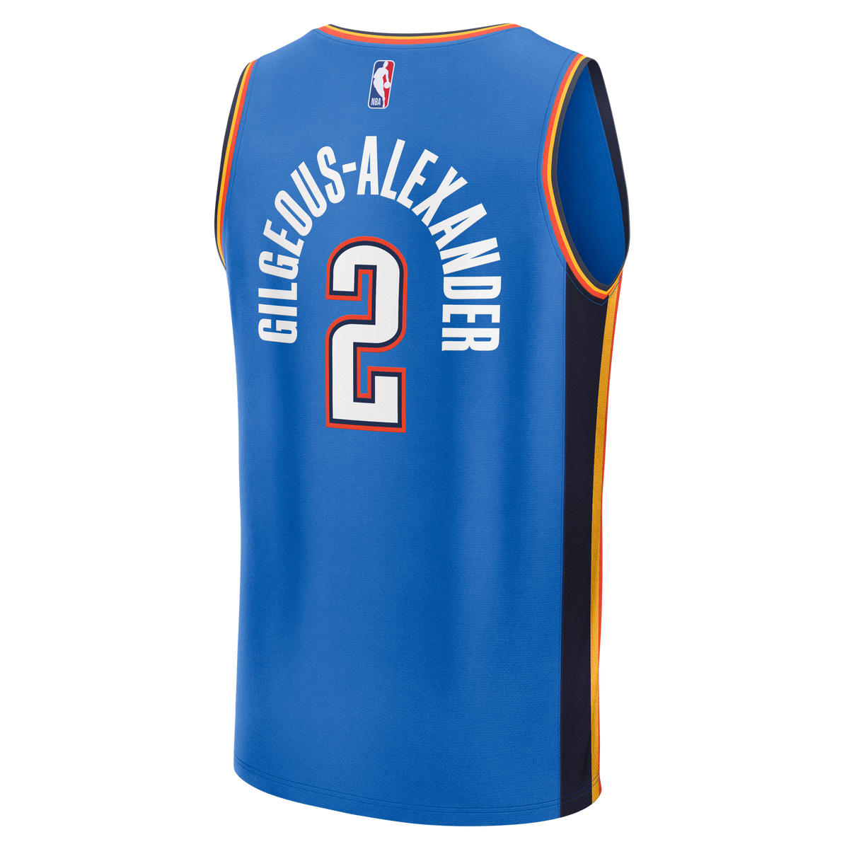 Men's Oklahoma City Thunder Shai Gilgeous-Alexander Fanatics Blue Fast Break Replica Player Jersey - Icon Edition