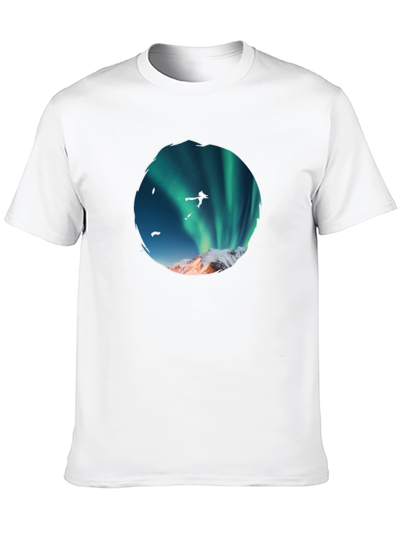 Aurora Skydiver Graphic Tee - Black