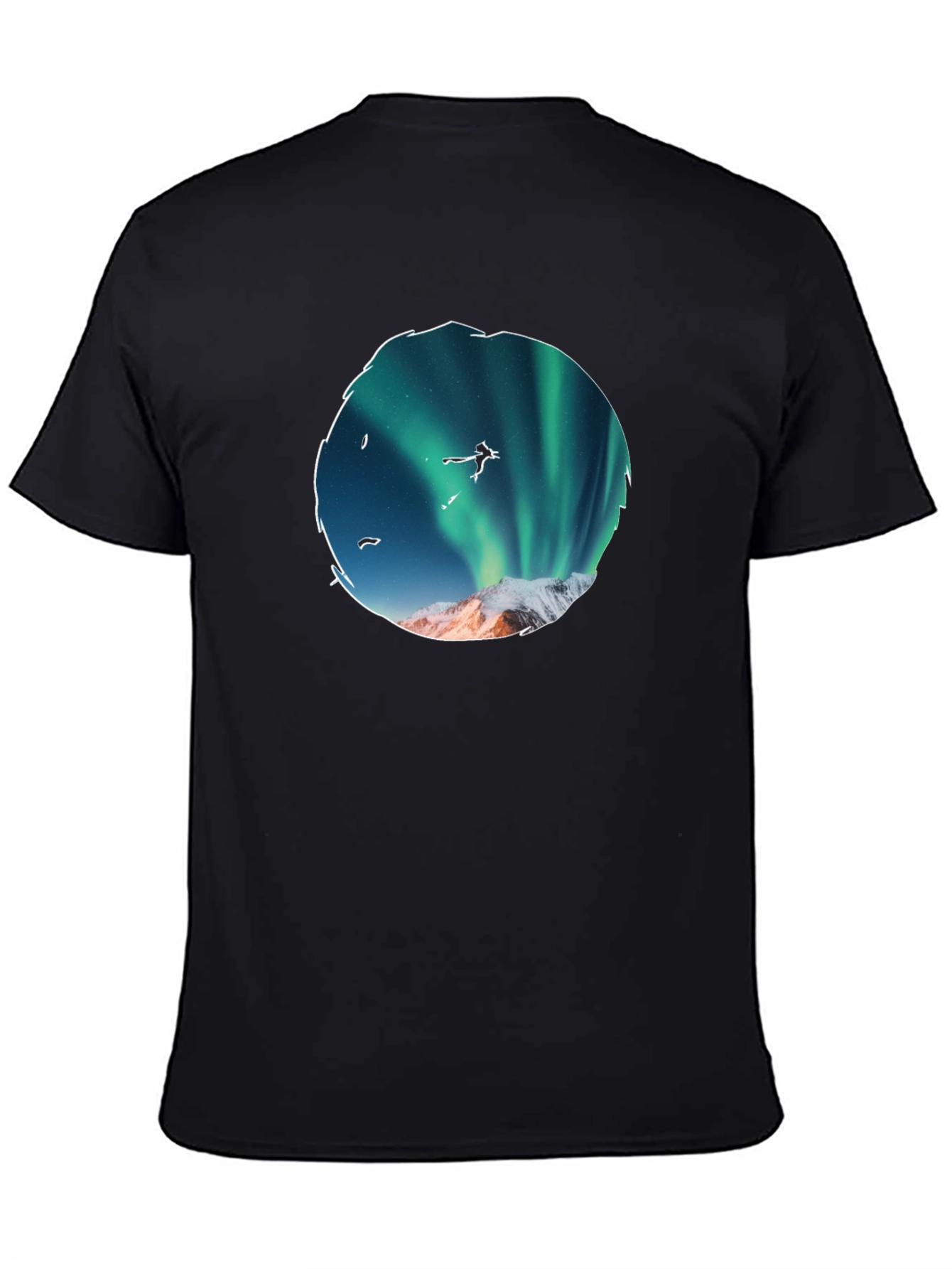 Aurora Skydiver Graphic Tee - Black
