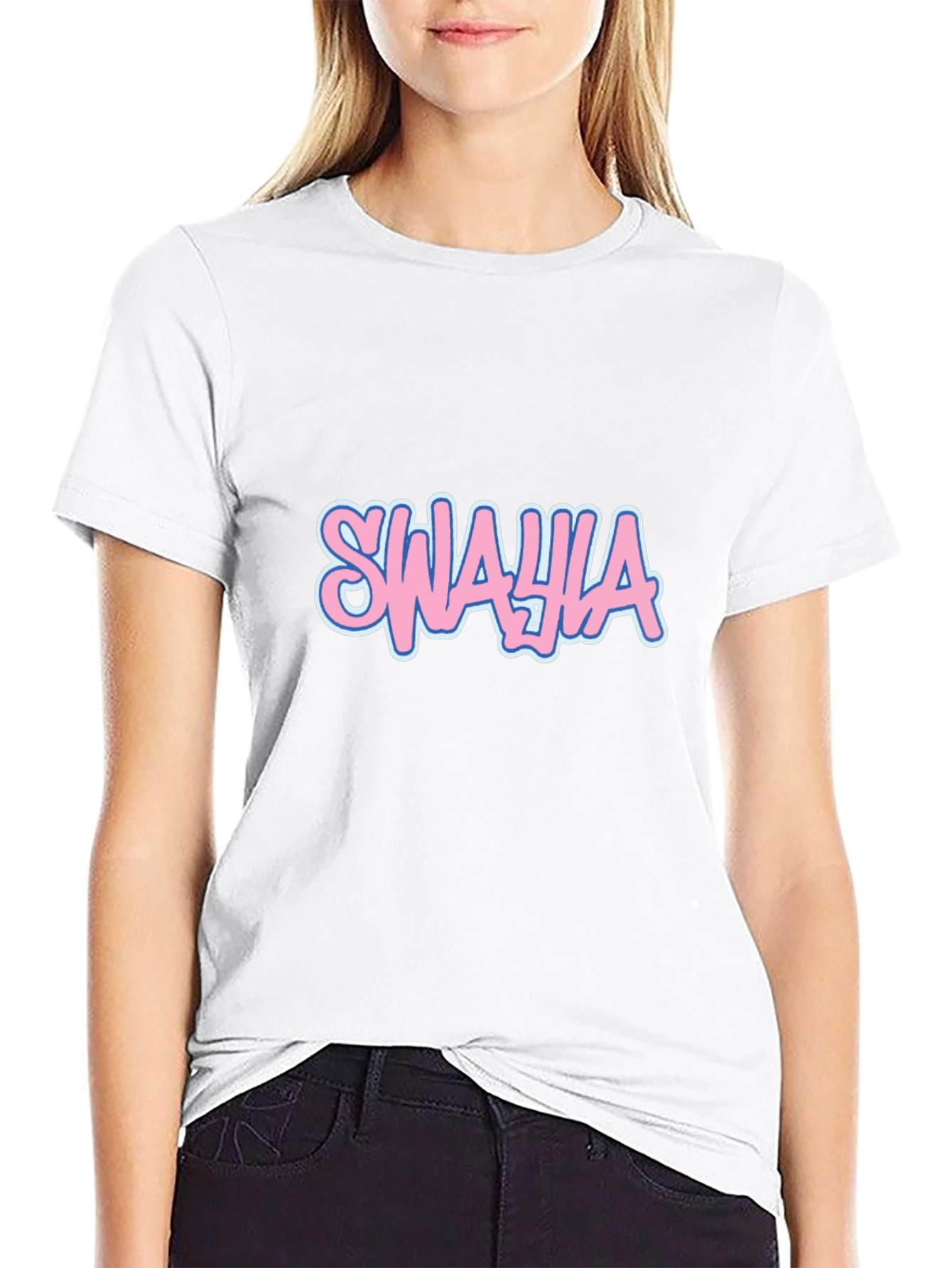 Swahia Graphic Black T-Shirt