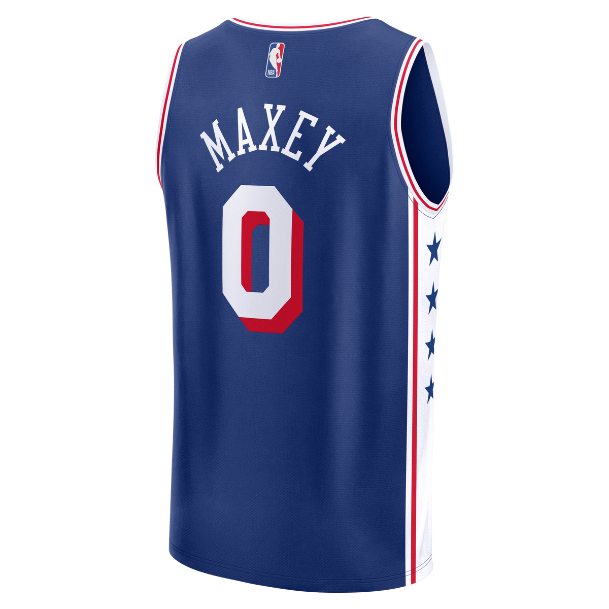 Men's Philadelphia 76ers Tyrese Maxey Fanatics Royal Fast Break Replica Player Jersey - Icon Edition