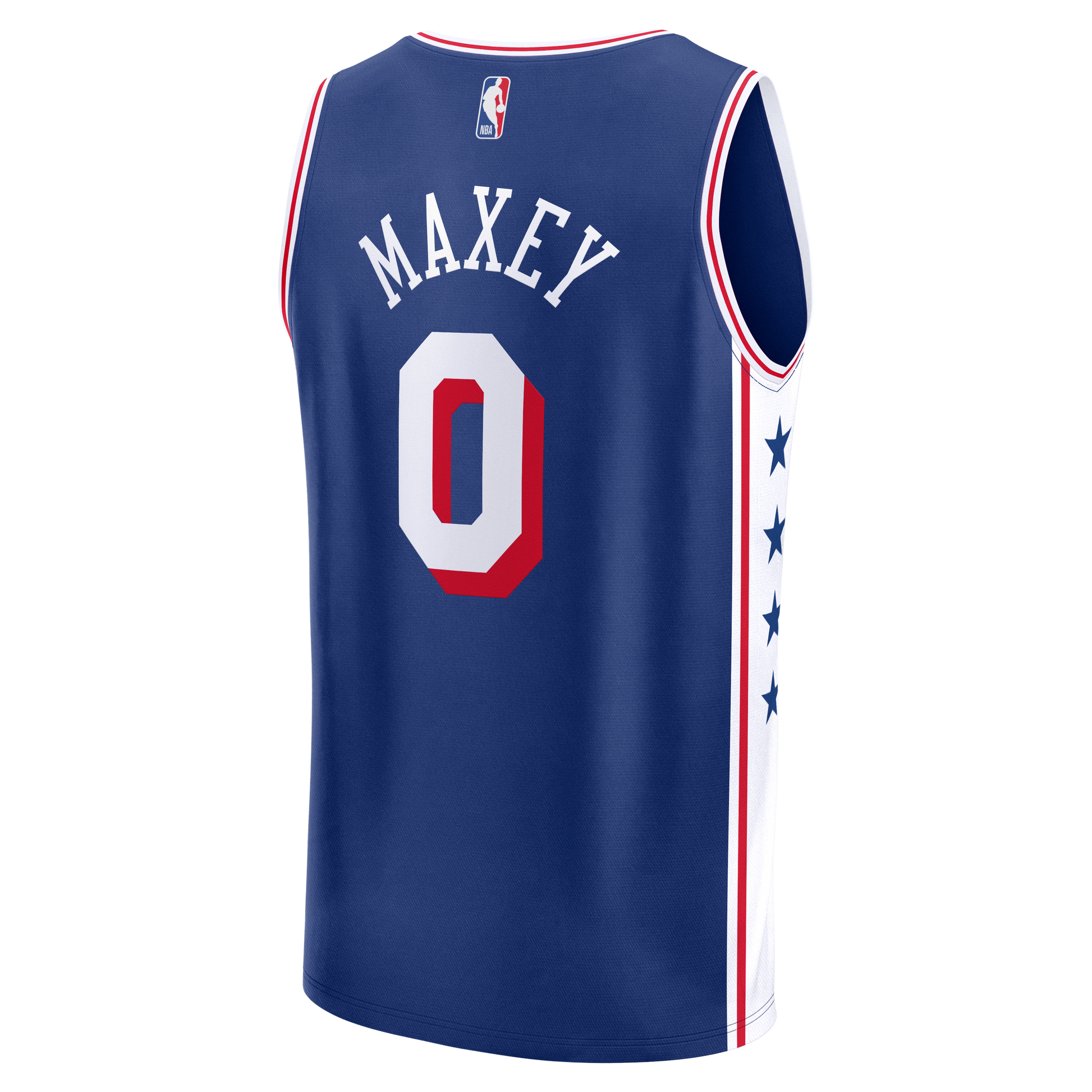 Men's Philadelphia 76ers Tyrese Maxey Fanatics Royal Fast Break Replica Player Jersey - Icon Edition