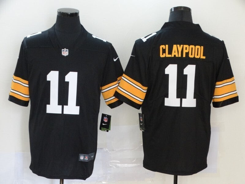Men's Pittsburgh Steelers Chase Claypool Nike Jersey -  Black-No team logo