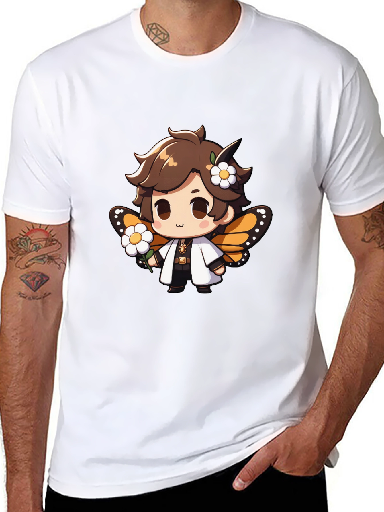 Cute Cartoon Character Graphic T-Shirt