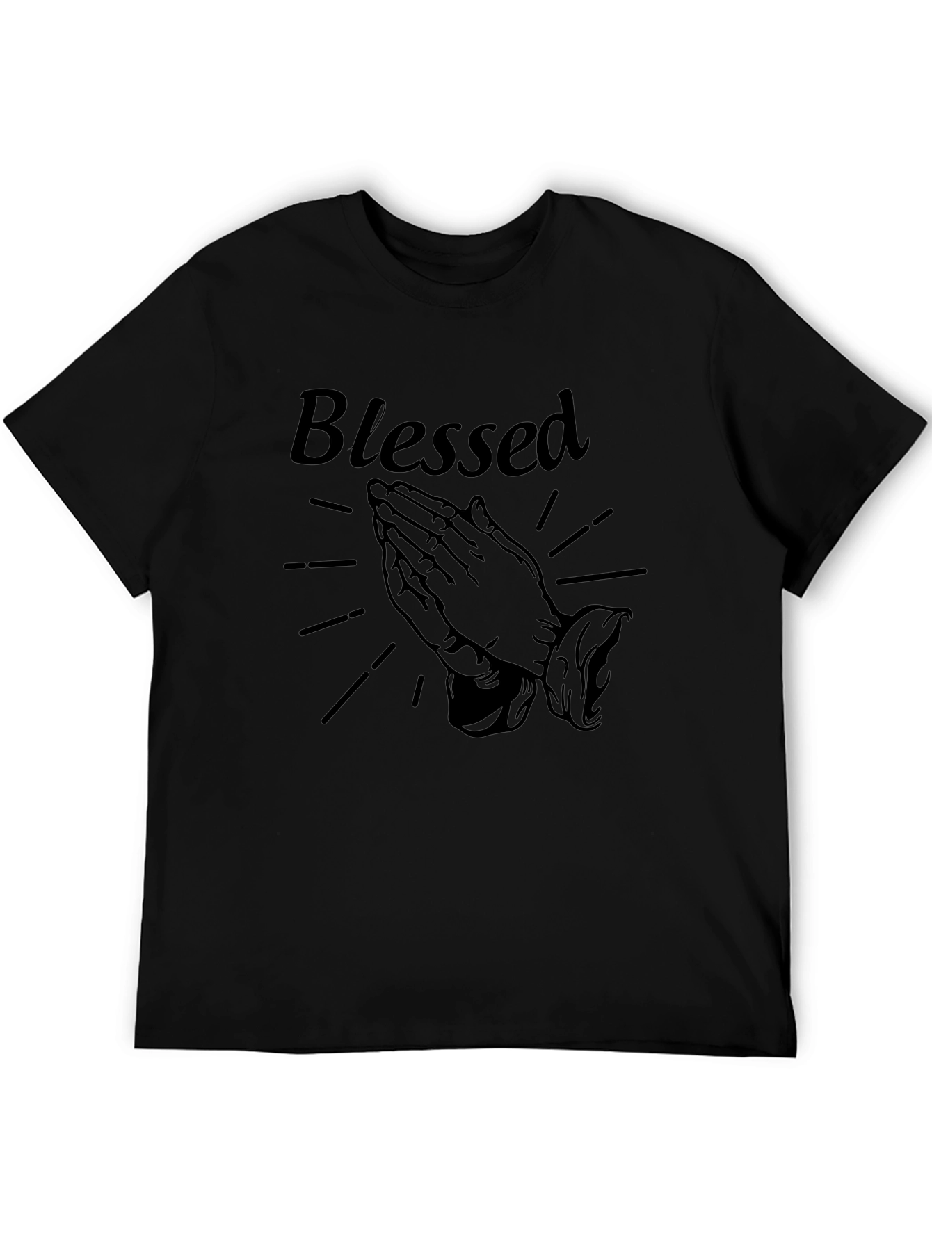 Blessed Graphic T-Shirt - Praying Hands Design
