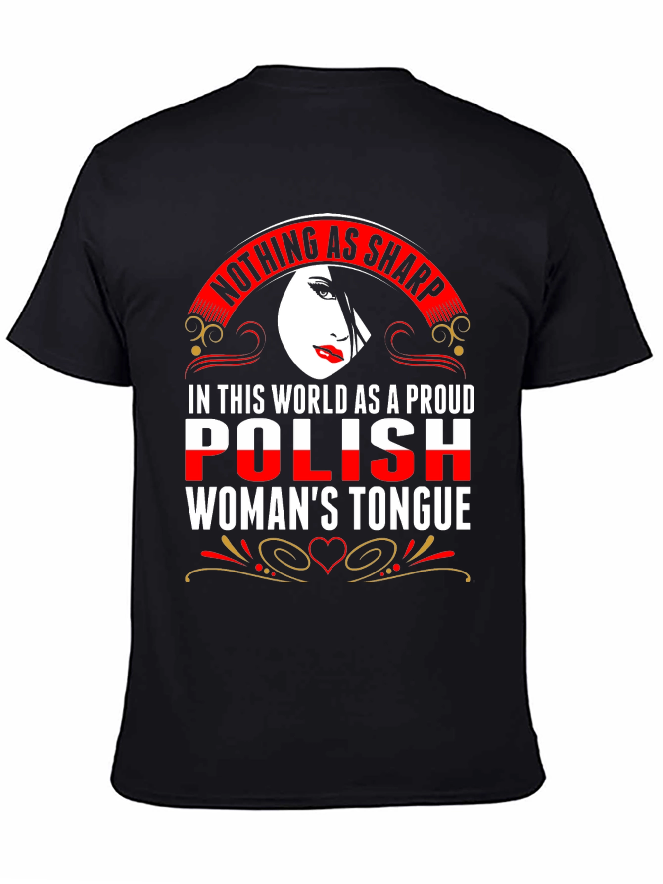 Proud Polish Womans Tongue Graphic Tee