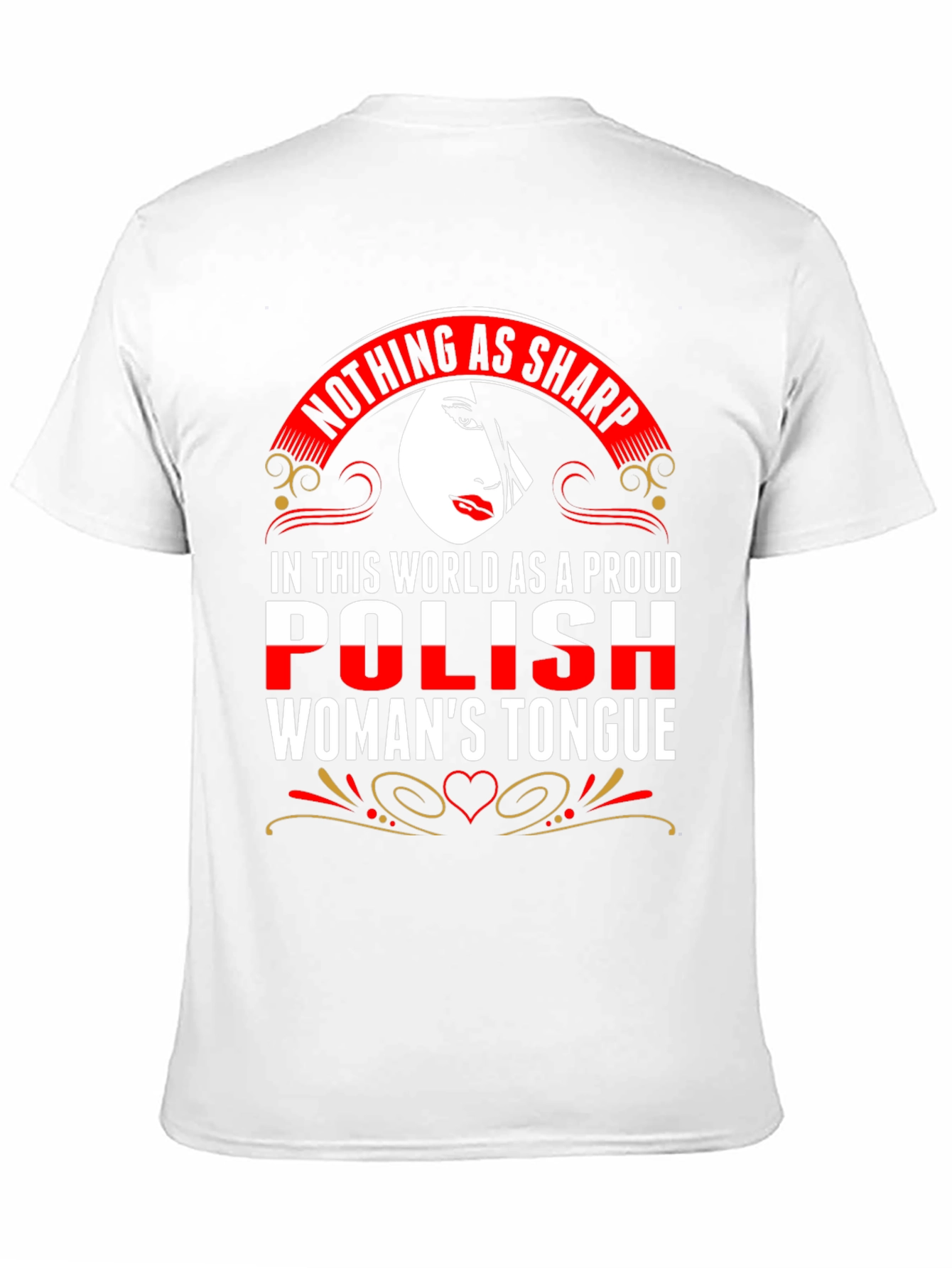 Proud Polish Womans Tongue Graphic Tee