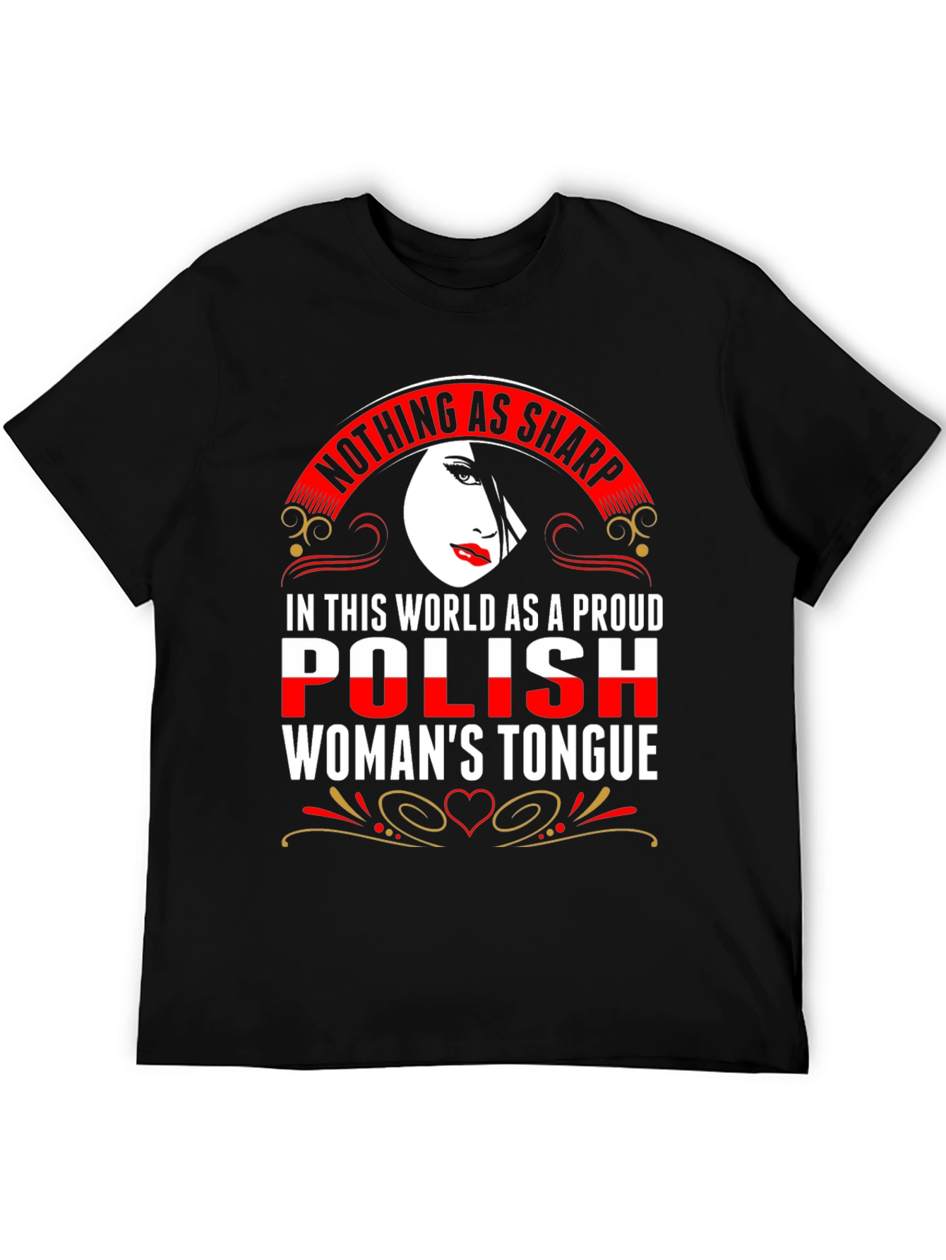 Proud Polish Womans Tongue Graphic Tee