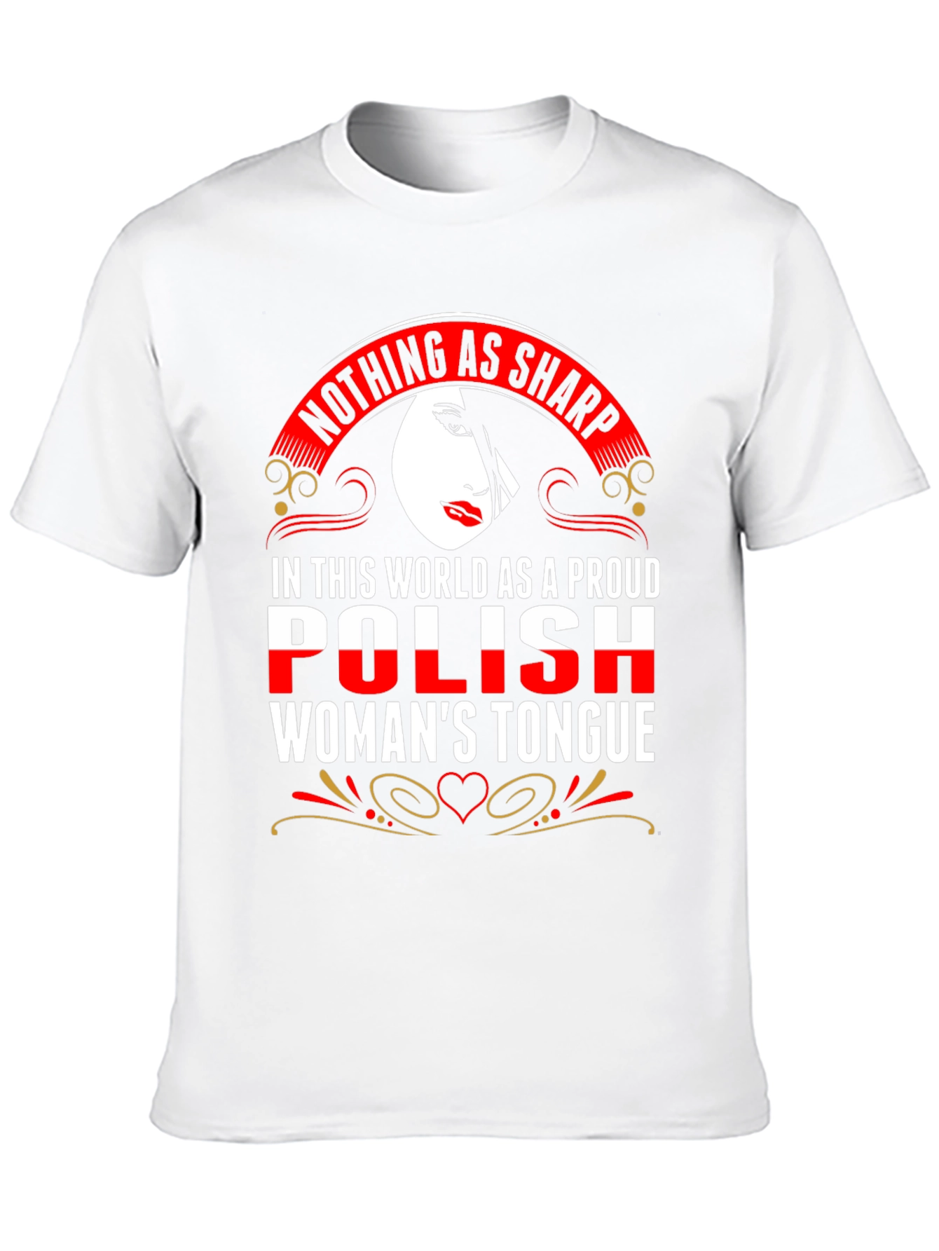 Proud Polish Womans Tongue Graphic Tee