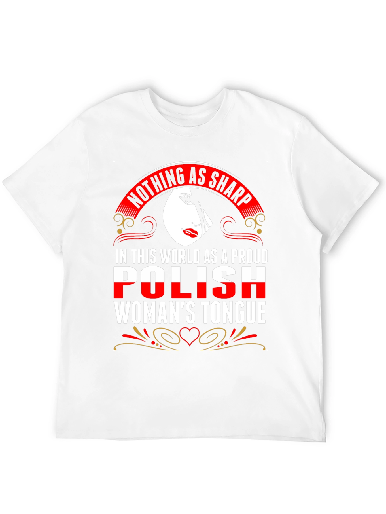 Proud Polish Womans Tongue Graphic Tee