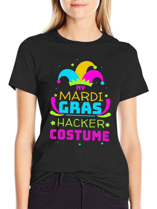 Mardi Gras Hacker Costume T-Shirt
