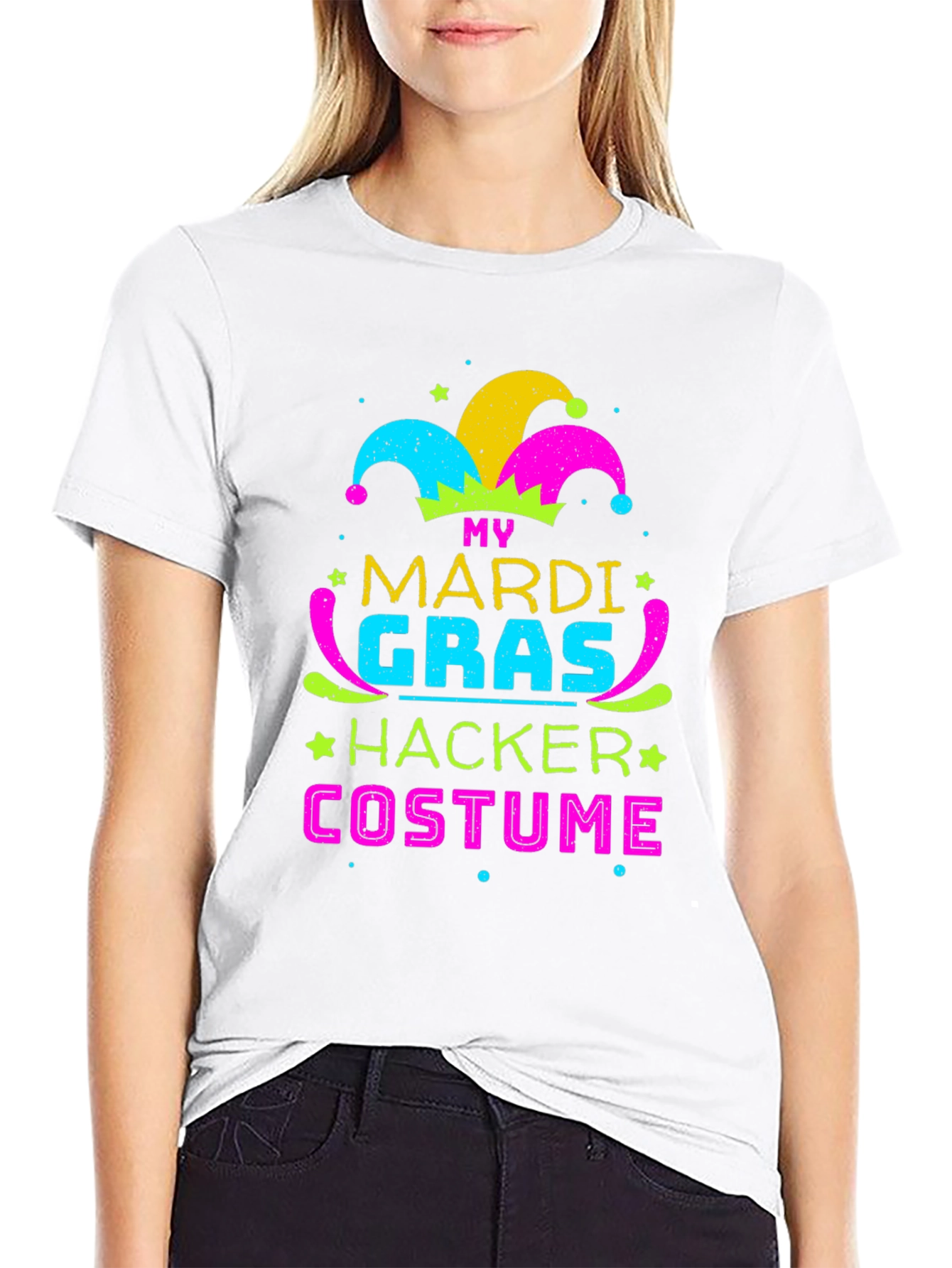 Mardi Gras Hacker Costume T-Shirt