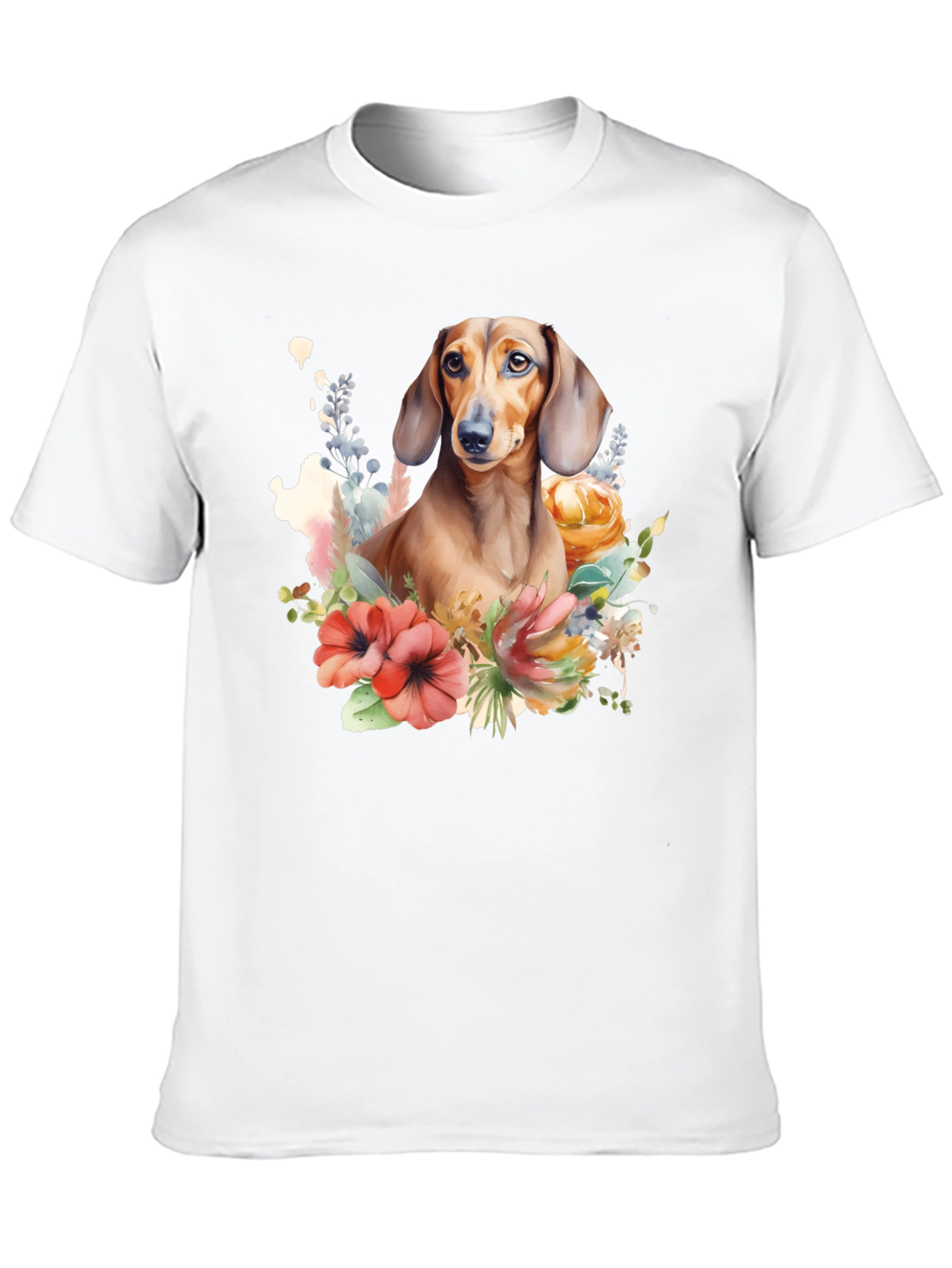 Dachshund Floral T-Shirt