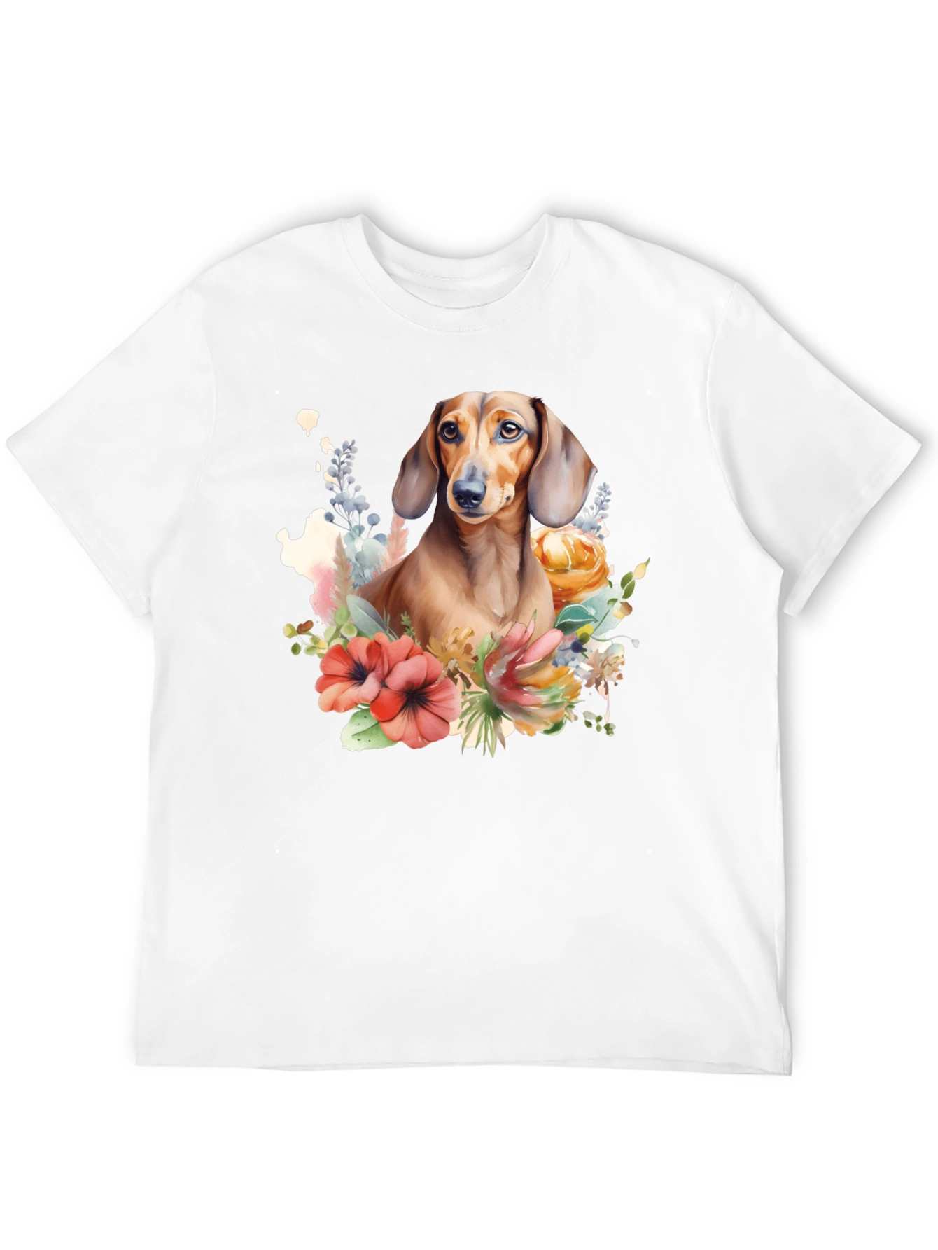 Dachshund Floral T-Shirt