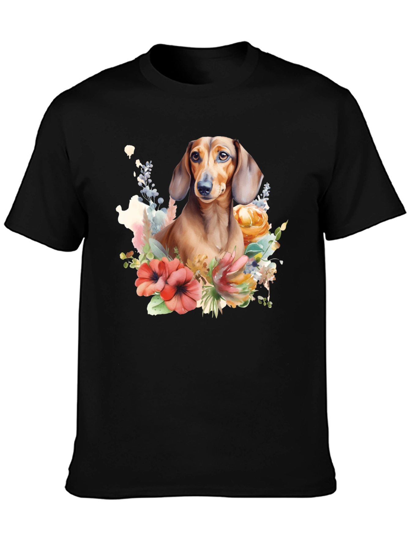 Dachshund Floral T-Shirt