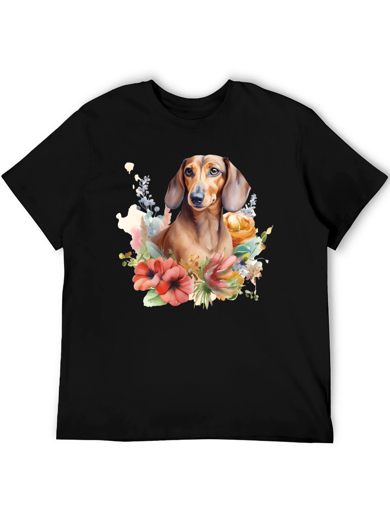 Dachshund Floral T-Shirt
