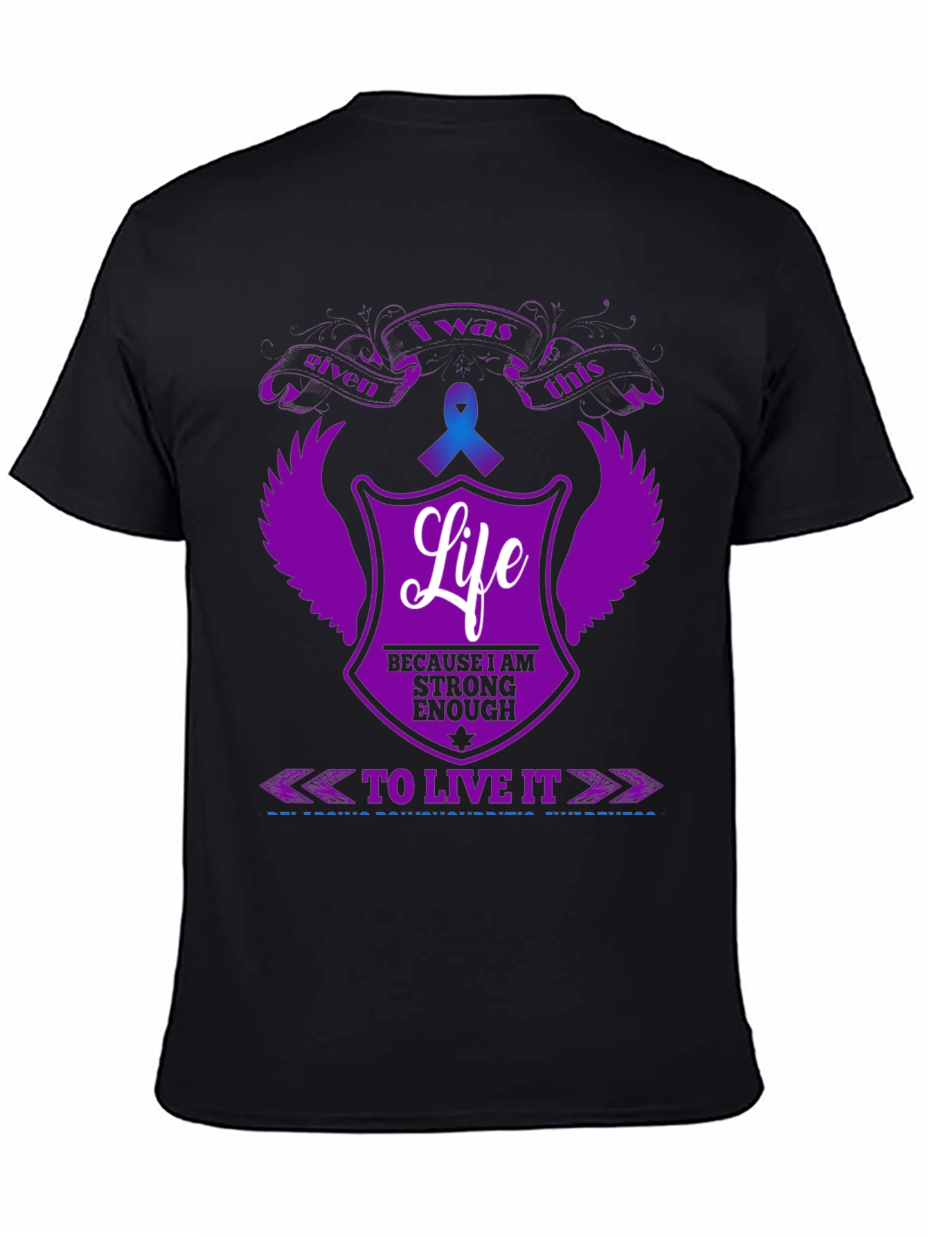 I Was Given This Life Black Graphic Tee