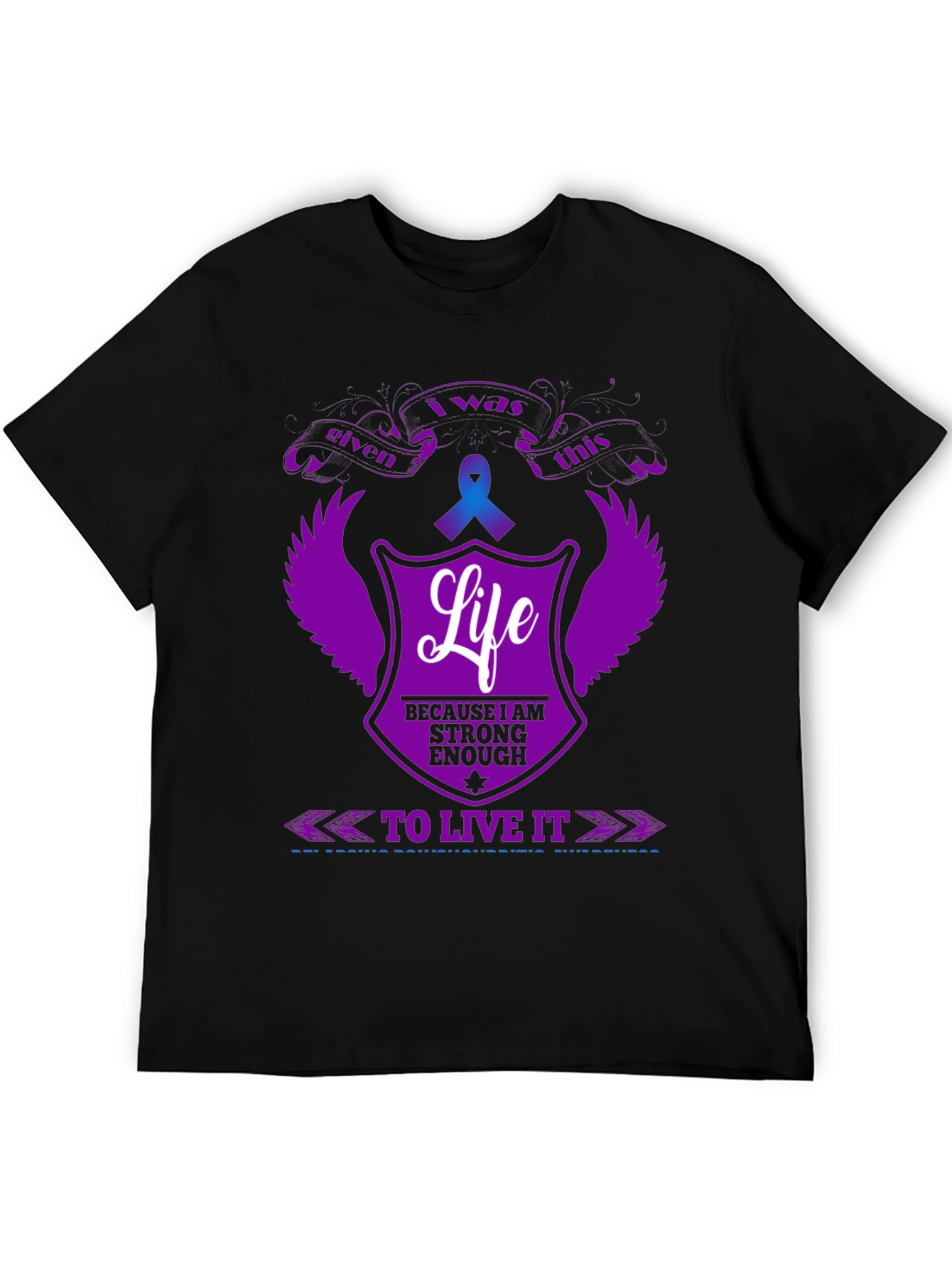 I Was Given This Life Black Graphic Tee