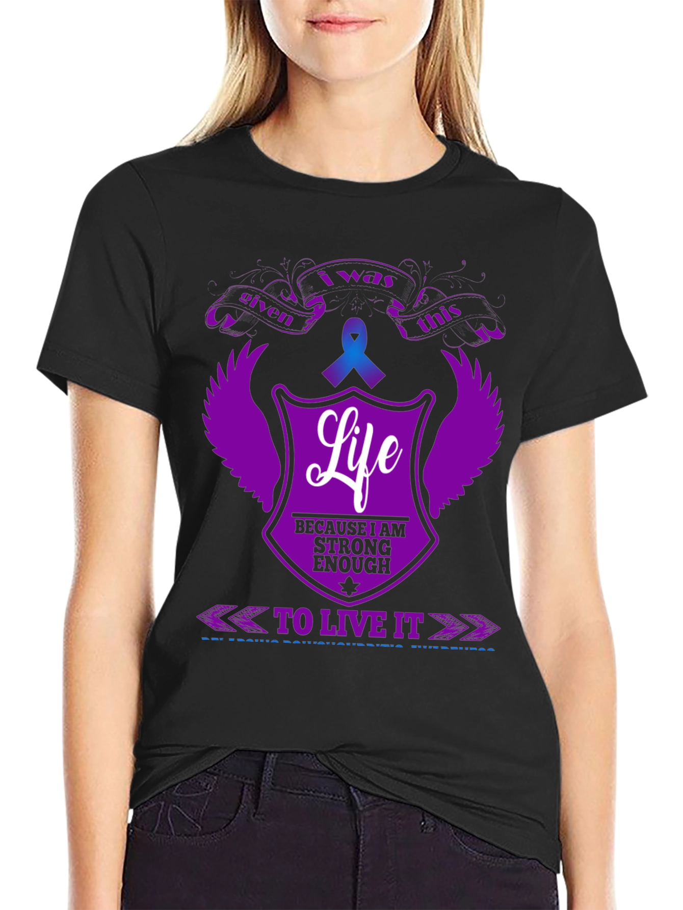 I Was Given This Life Black Graphic Tee