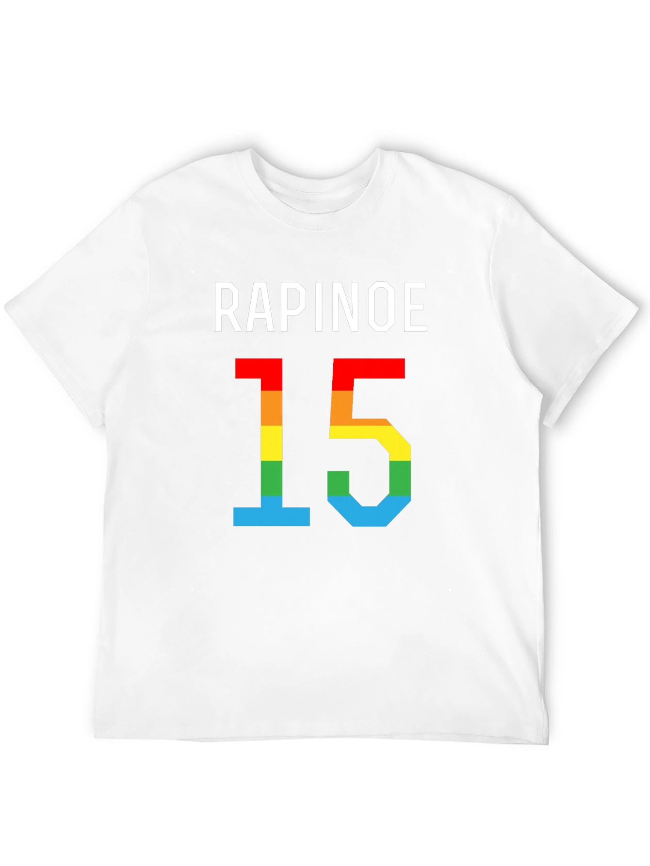 Rapinoe 15 Rainbow Pride T-Shirt - Black