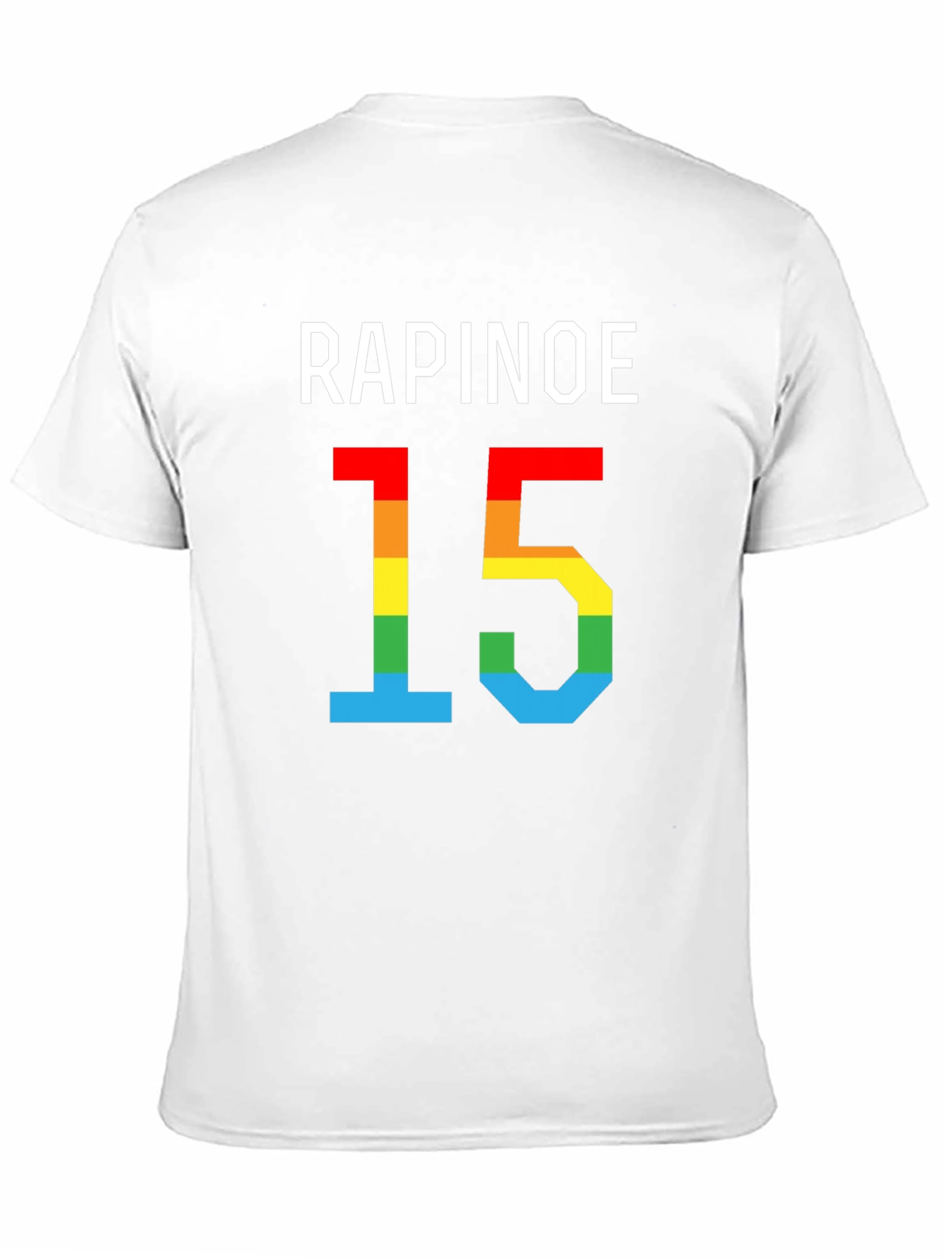 Rapinoe 15 Rainbow Pride T-Shirt - Black