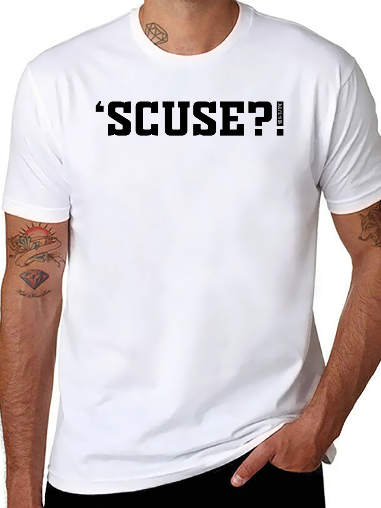 Black SCUSE? Graphic Tee - No Initiative