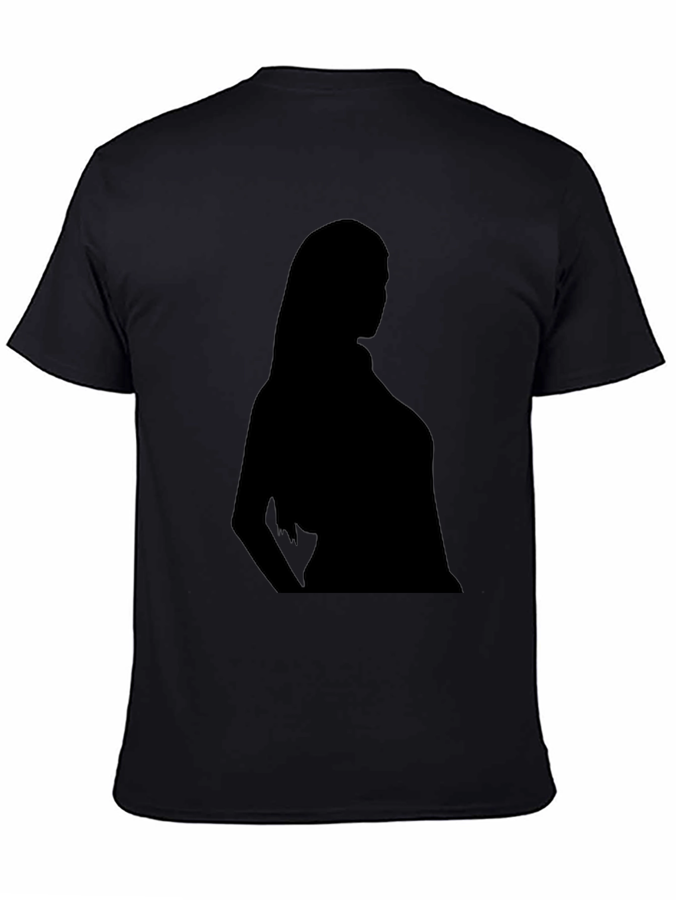Silhouette Graphic Tee - Classic Black Cotton T-Shirt