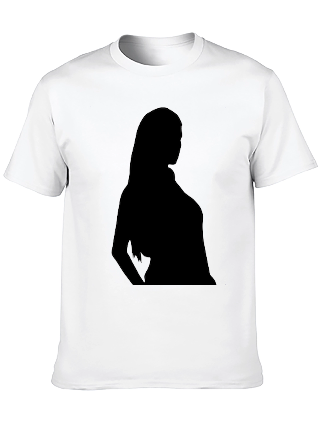 Silhouette Graphic Tee - Classic Black Cotton T-Shirt